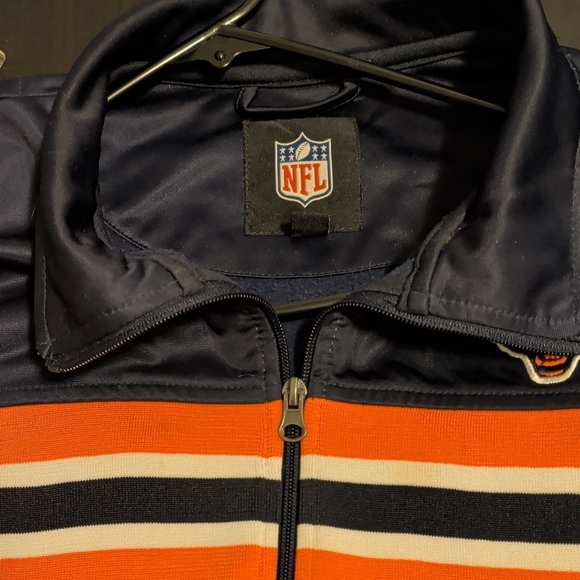 NFL Bears Men's Navy and Orange Windbreakersize XL - Picture 11 of 11